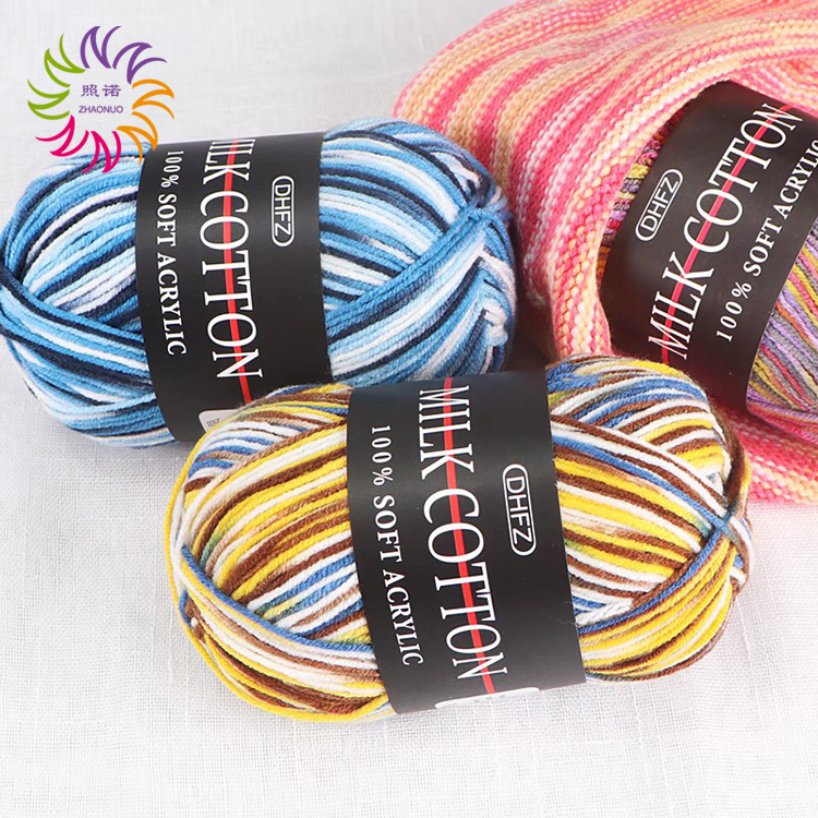 ZHAONUO nigeria japanese loops and threads turkish knitting ball turkey bulky milk cotton 50g knitted yarn crochet
