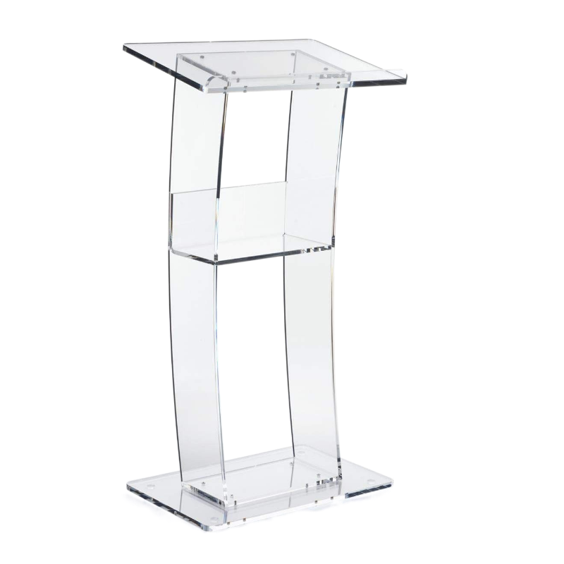 Floor Standing Conference Exhibition Speech Modern Acrylic Lectern Pulpit