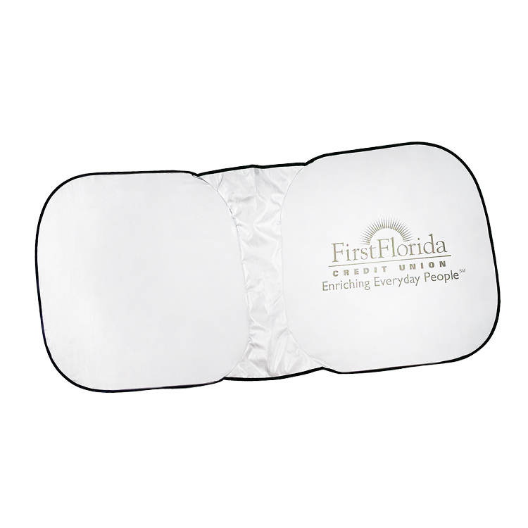 Good Price Factory Directly Foldable Custom Printing 190T Polyester Sliver Car Sun Shade