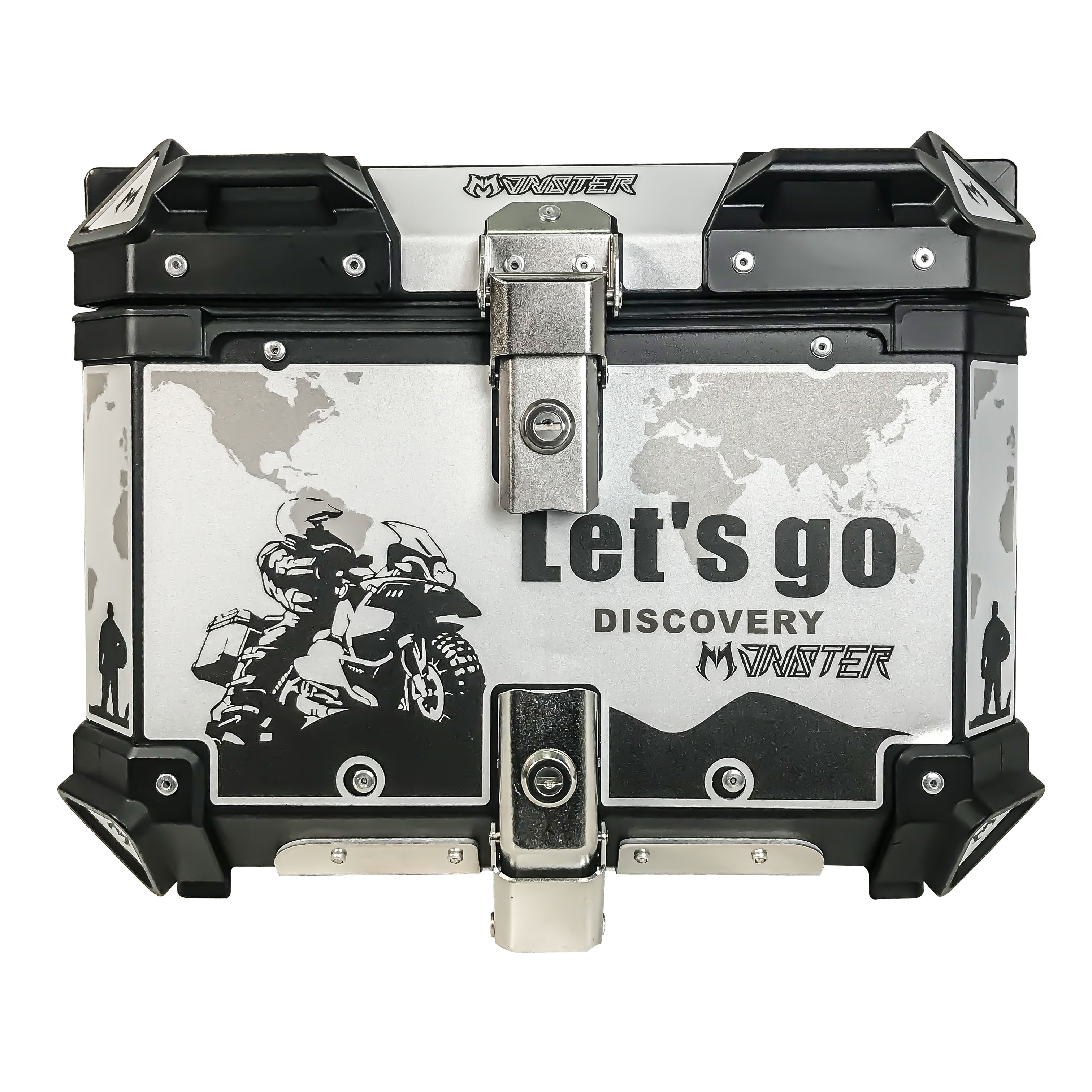 OHHO 45L Новый Дизайн мотоциклетная задняя крышка из алюминиевого сплава мотоциклетная верхняя крышка