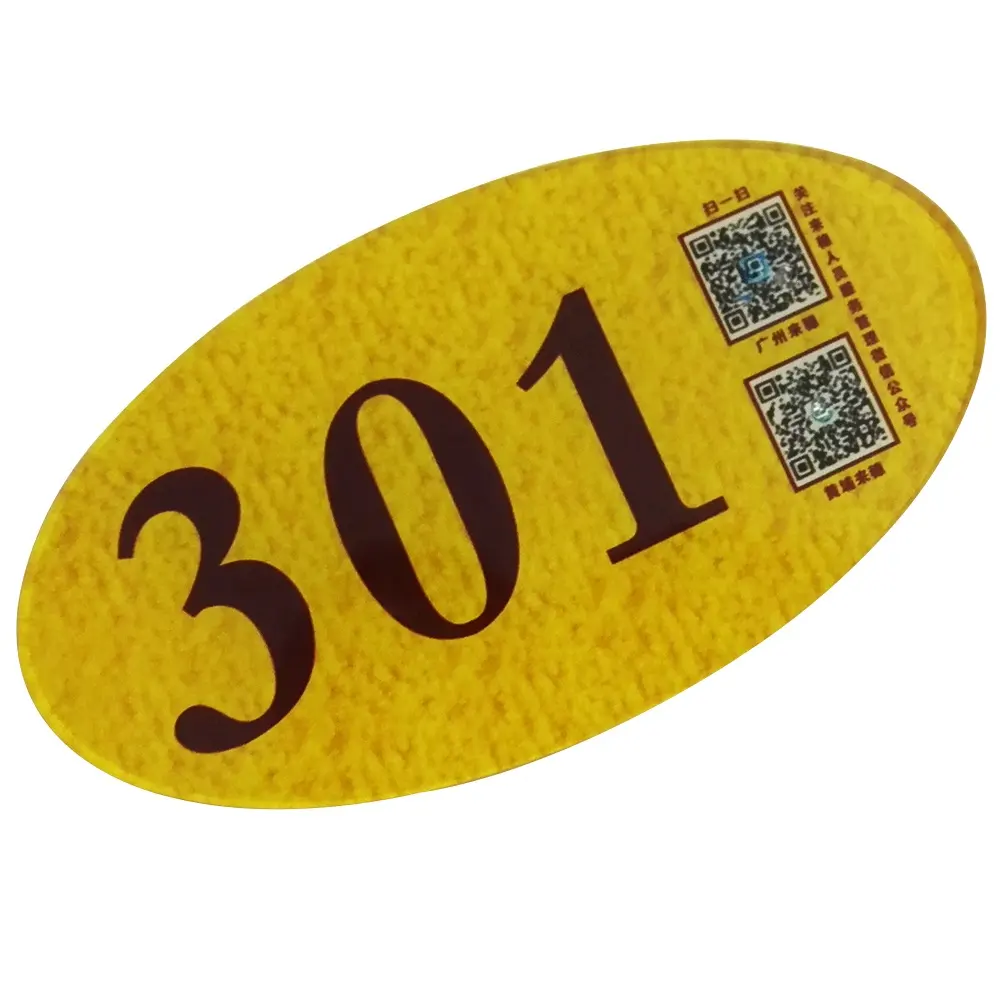 2023 custom UV printed door number signs