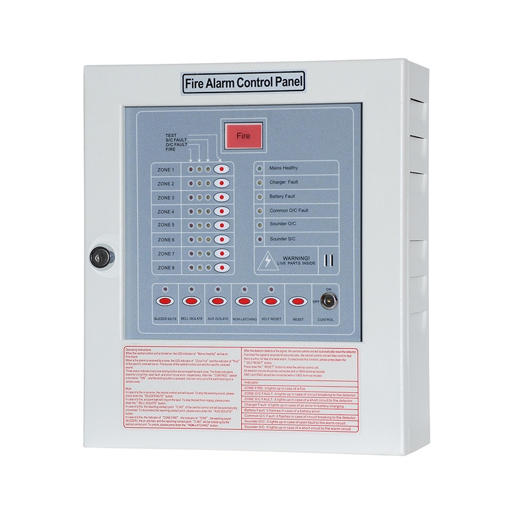 Low-Power Indoor Or Outdoor Fire Safety Zone 2 Fire Alarm Control Panel