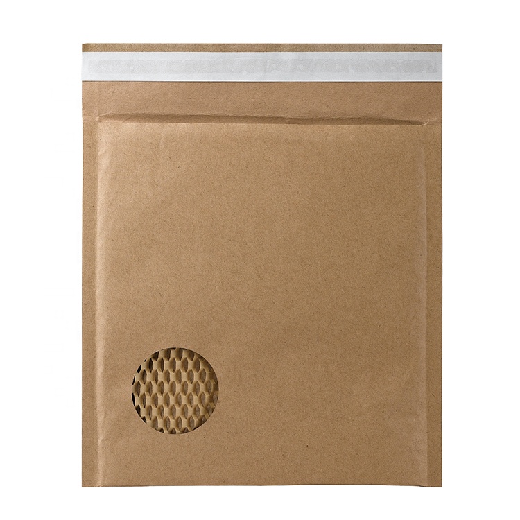 Wholesale custom logo printed reusable mailing bags self seal padded envelopes honeycomb paper padded mailer