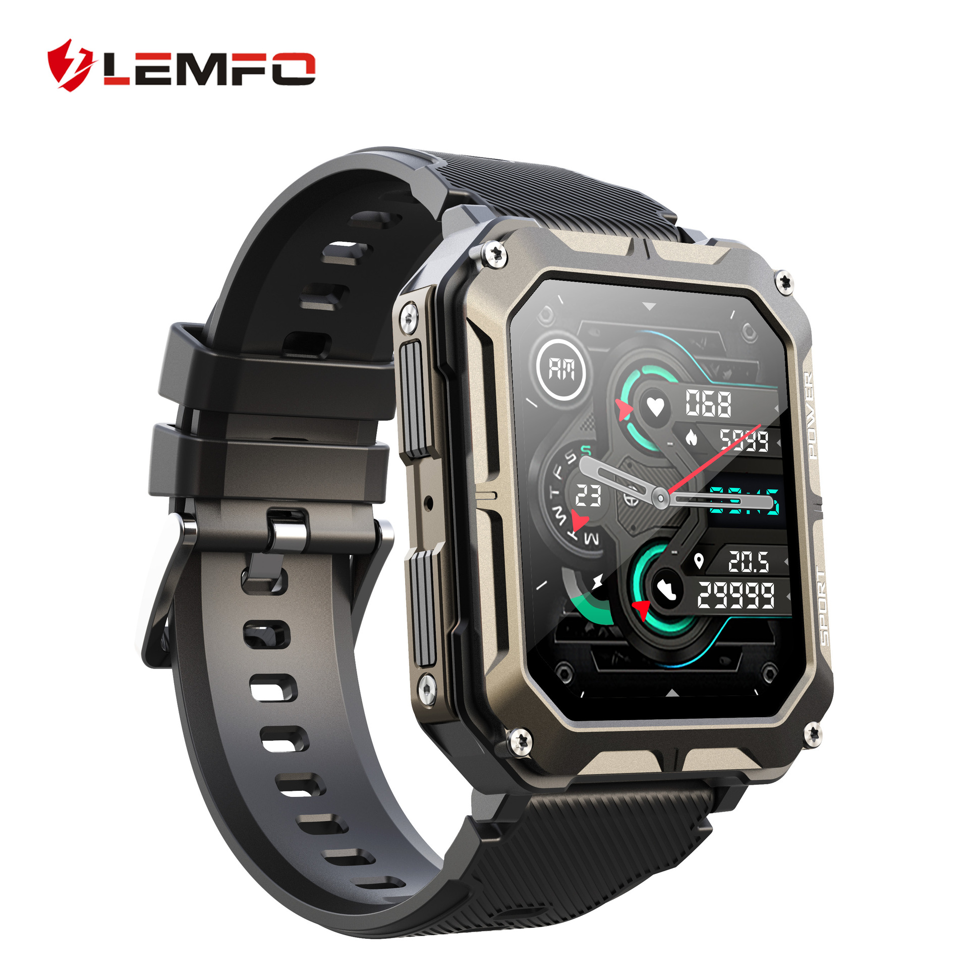 Смарт-часы LEMFO PRO C20, 2023 дюйма, водостойкие, IP68