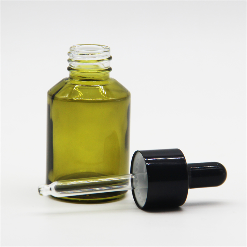 Frosting Amber Glass dropper for cosmetic packag Bottles customized Essential Oil dropper bottle glass bottle