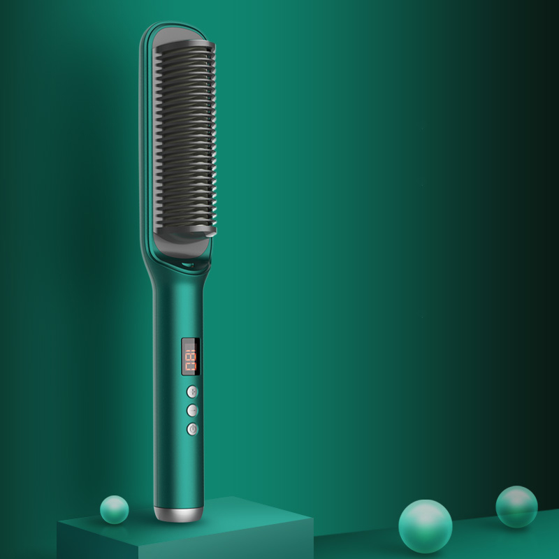 Hot sales Electric brush hair straightener Professional Fast Heating hair straightener brush comb
