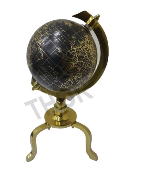 Vintage Table World Map Globe Nautical Authentic Table World Globe Beautiful Desk Classroom Decorative Globe with Stand
