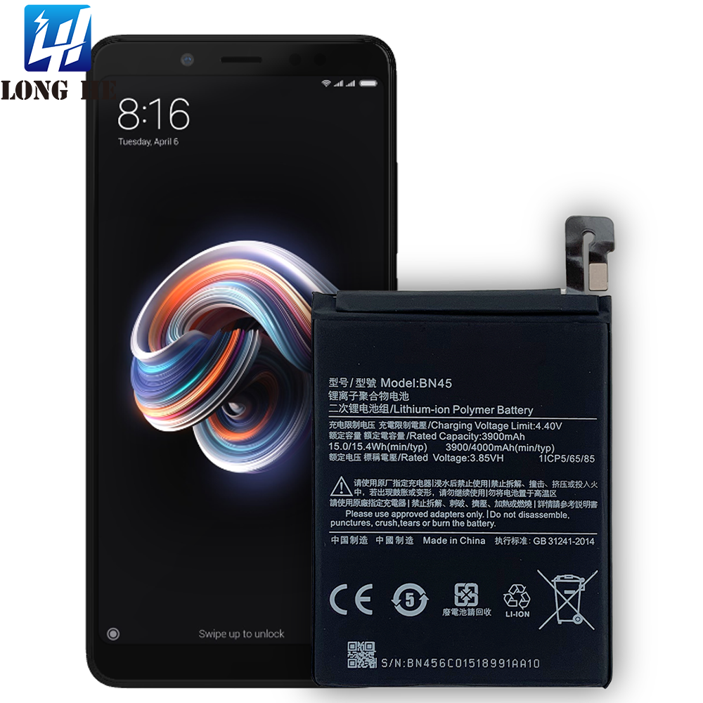 Аккумуляторная батарея для мобильного телефона OEM BN45 100% для Xiaomi Redmi Note 5 Pro, оригинальная емкость аккумулятора