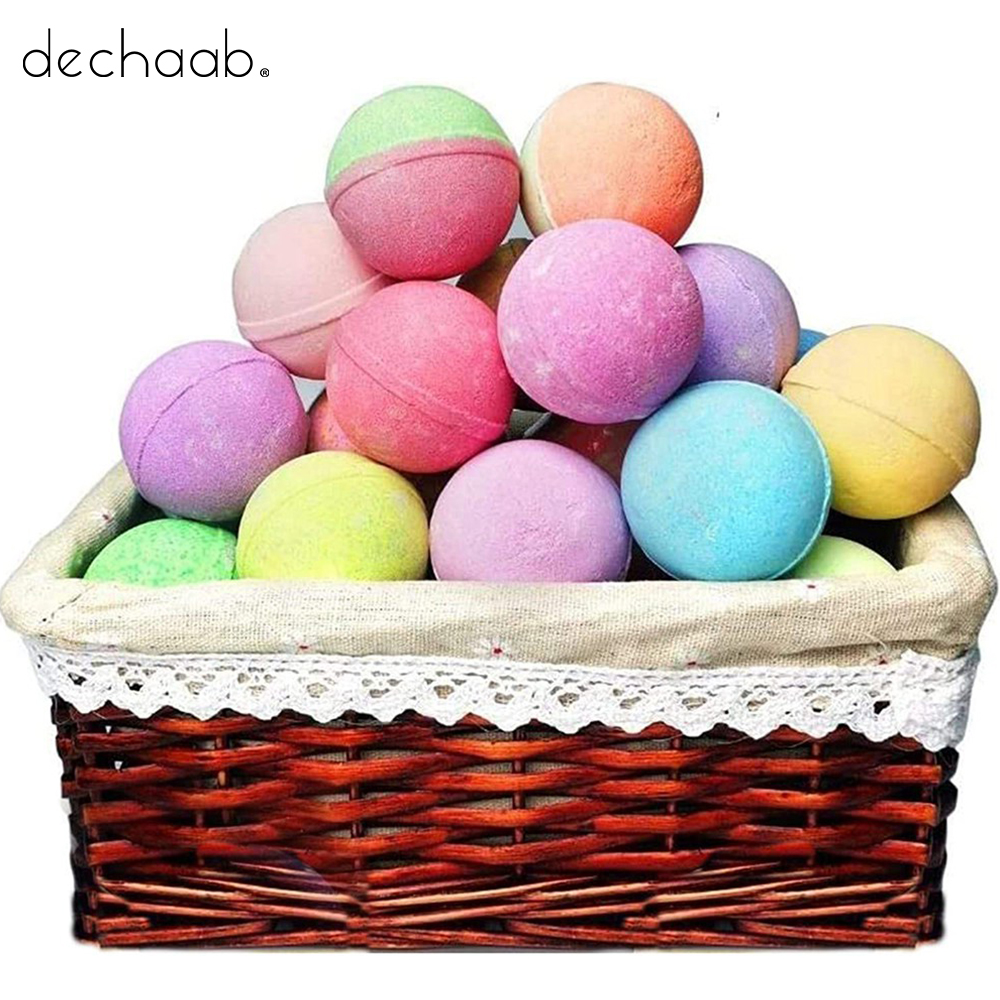 Organic Feminine Bubble Bath Bombs Bath Fizzies Gift Set For Skin-Softening And Moisturising