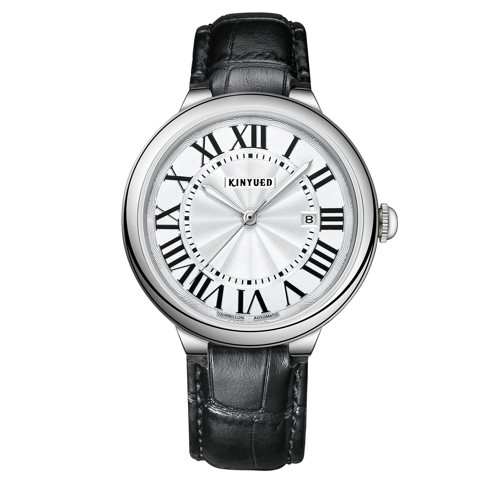 KINYUED, новый дизайн, Прямая поставка, Роскошные Кварцевые часы reloj из натуральной кожи, механические Автоматические наручные часы