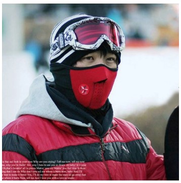 Warm Windproof Face Mask Outdoor Riding Bicycle Winter Facial Shell for Unisex Outdoor Sports