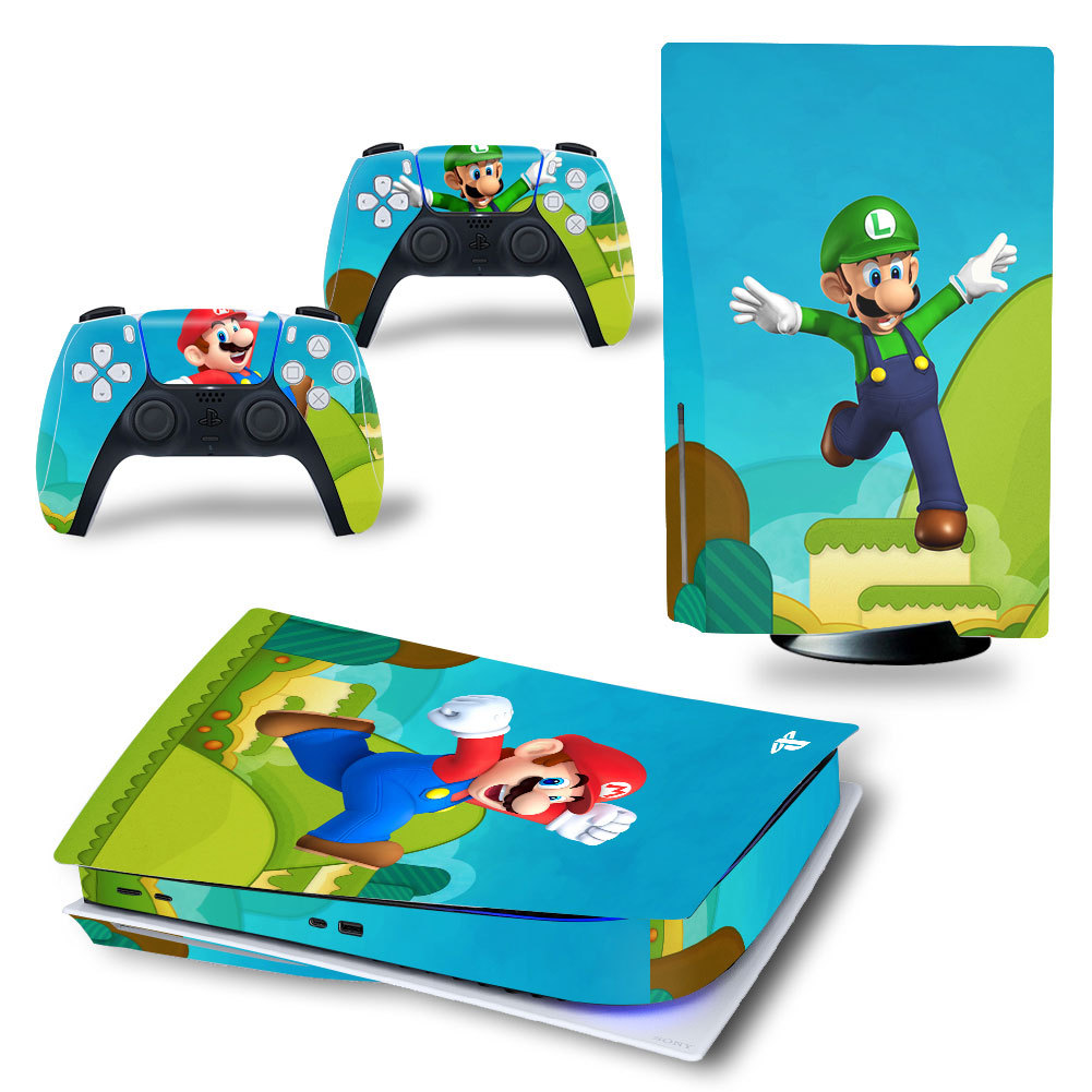 Black Ps5 Skin Cover Control Joystick Custom Controller Game Accessories Gaming Skins Stickers for Playstation 5 Sticker