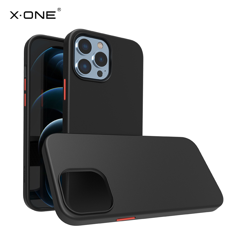 X.ONE Новое поступление, мягкий чехол для телефона из ТПУ, ударопрочный резиновый бампер, чистый черный чехол для телефона iPhone 13 mini 12 13 pro max