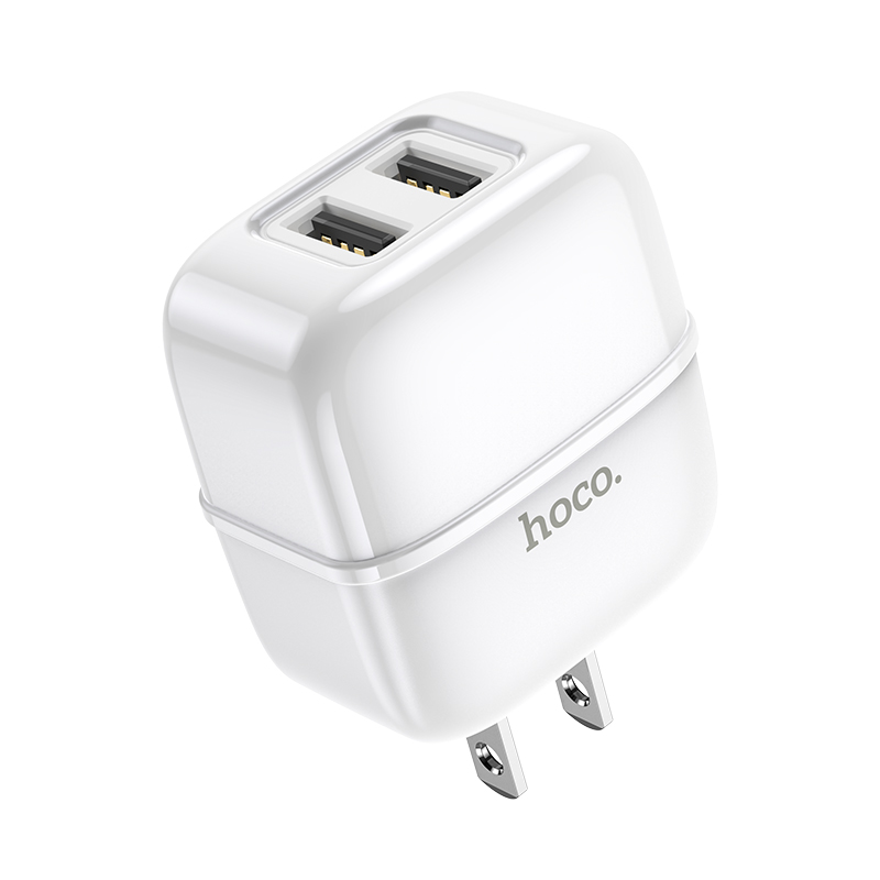 Горячие продукты 2020 Hoco C77 шоссе двойной порт USB зарядное устройство США стандартный разъем usb зарядное устройство