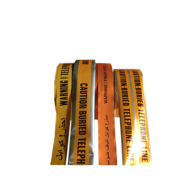 New wholesale aluminum barricade detectable warning caution water line tape