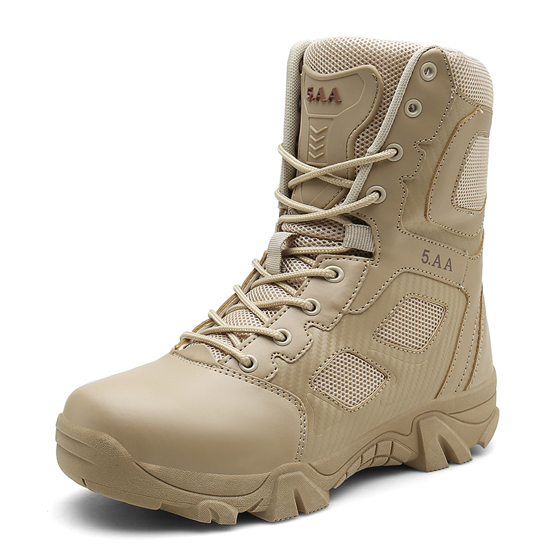 New Hot Sale Mens Boots Desert Zippers Combat Military Hunting For Men