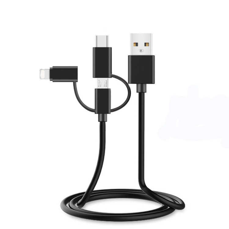 Горячая Распродажа 3 в 1 30 см 70 см 1 м 120 см OEM-длина USB-кабель для быстрой зарядки внешнего аккумулятора