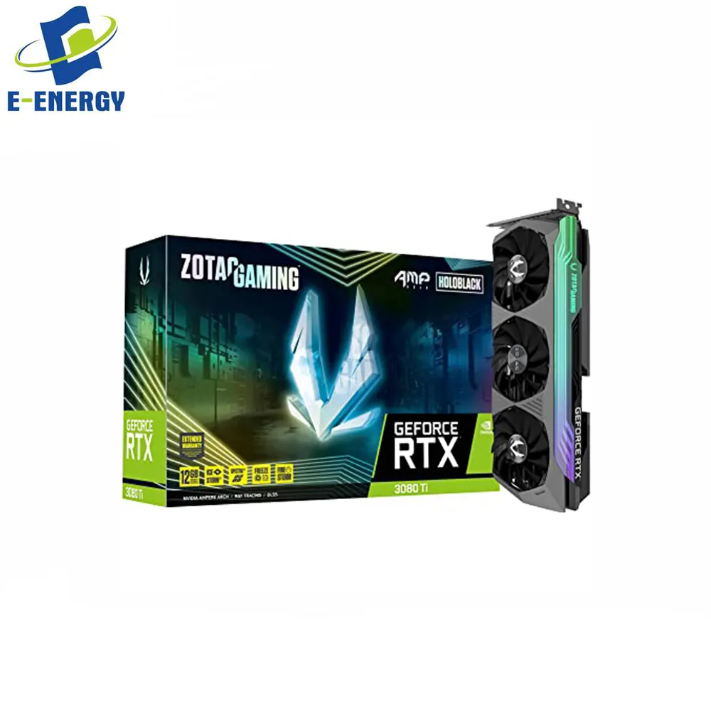 Z OTAC AMP Holo G eForce RTX 3080 Ti 12GB GDDR6X PCI Express 4.0 x16 ZT-A30810F-10P Video Card GPU