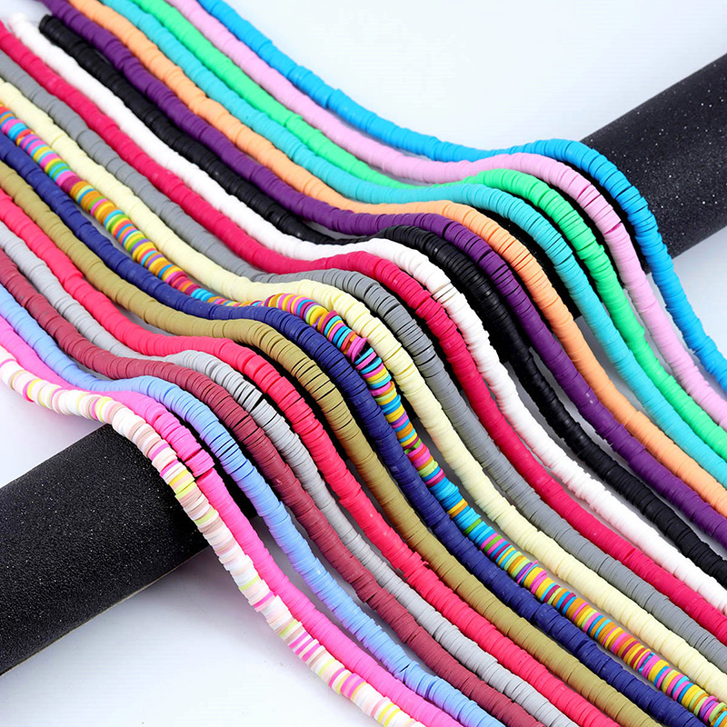 New Colorful 6mm Polymer Clay Beads for Jewelry Making DIY
