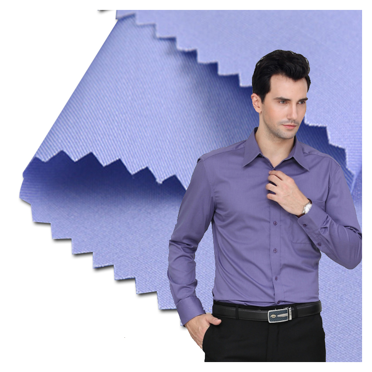 Ready to ship many colors tc 65/35 twill shirt fabric