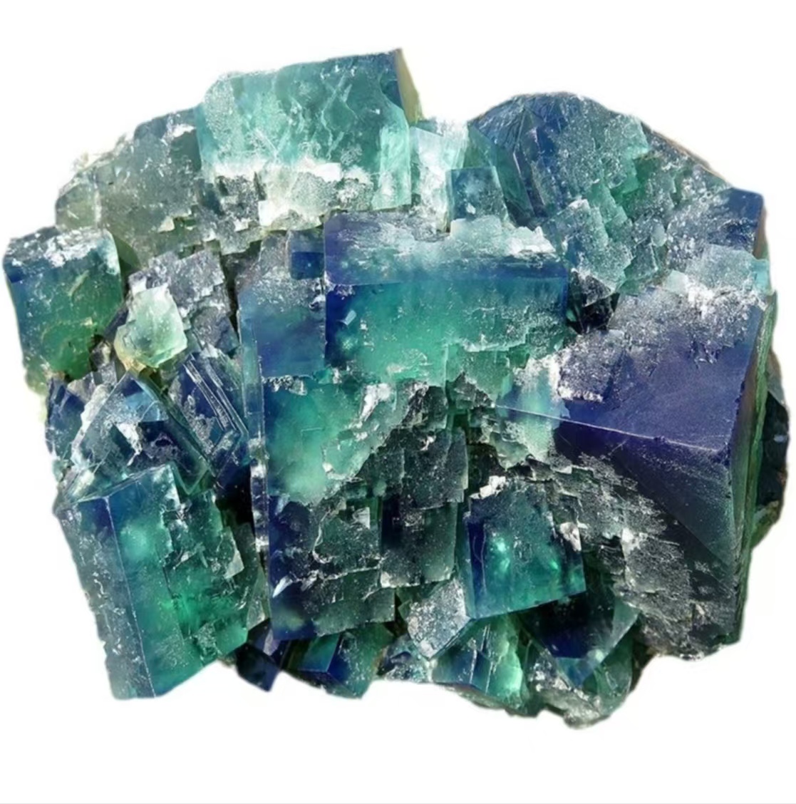 Large Volume Natural Crystal Green Fluorite Ore Specimens Stone Ball Ornaments for Jewelry Preferred Mineral Crystal Mining Area