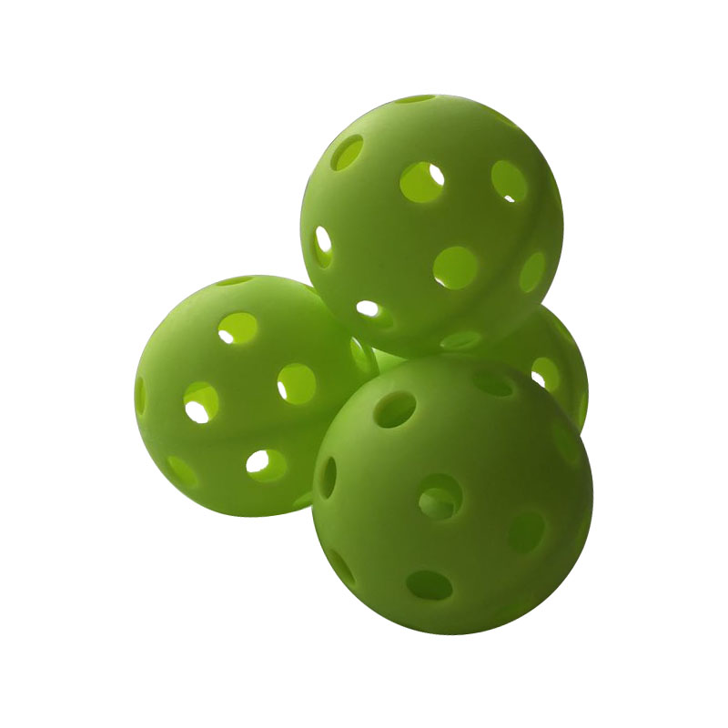 Green Plastic Baseballs Polyurethane Practice Balls for Softball Pickleball Teeball Indoor or Outdoor Sports Equipment