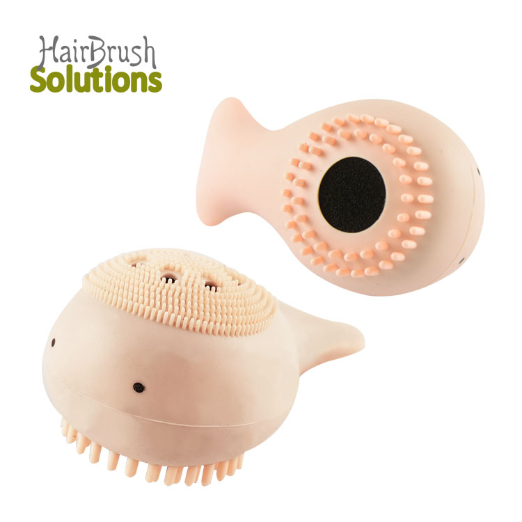 Exfoliating Fish Shape Silicon Exfoliator Facial Cleaning Body Scrubbers Skin Care Cleansing Face Wash Brush Washing Pad