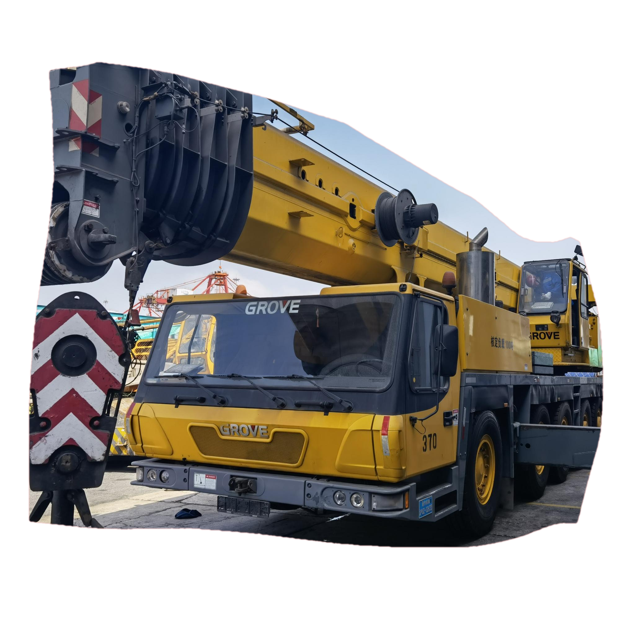 Grove 100 Ton Germany brand used hydraulic mobile truck crane original Mercedes Benz engine
