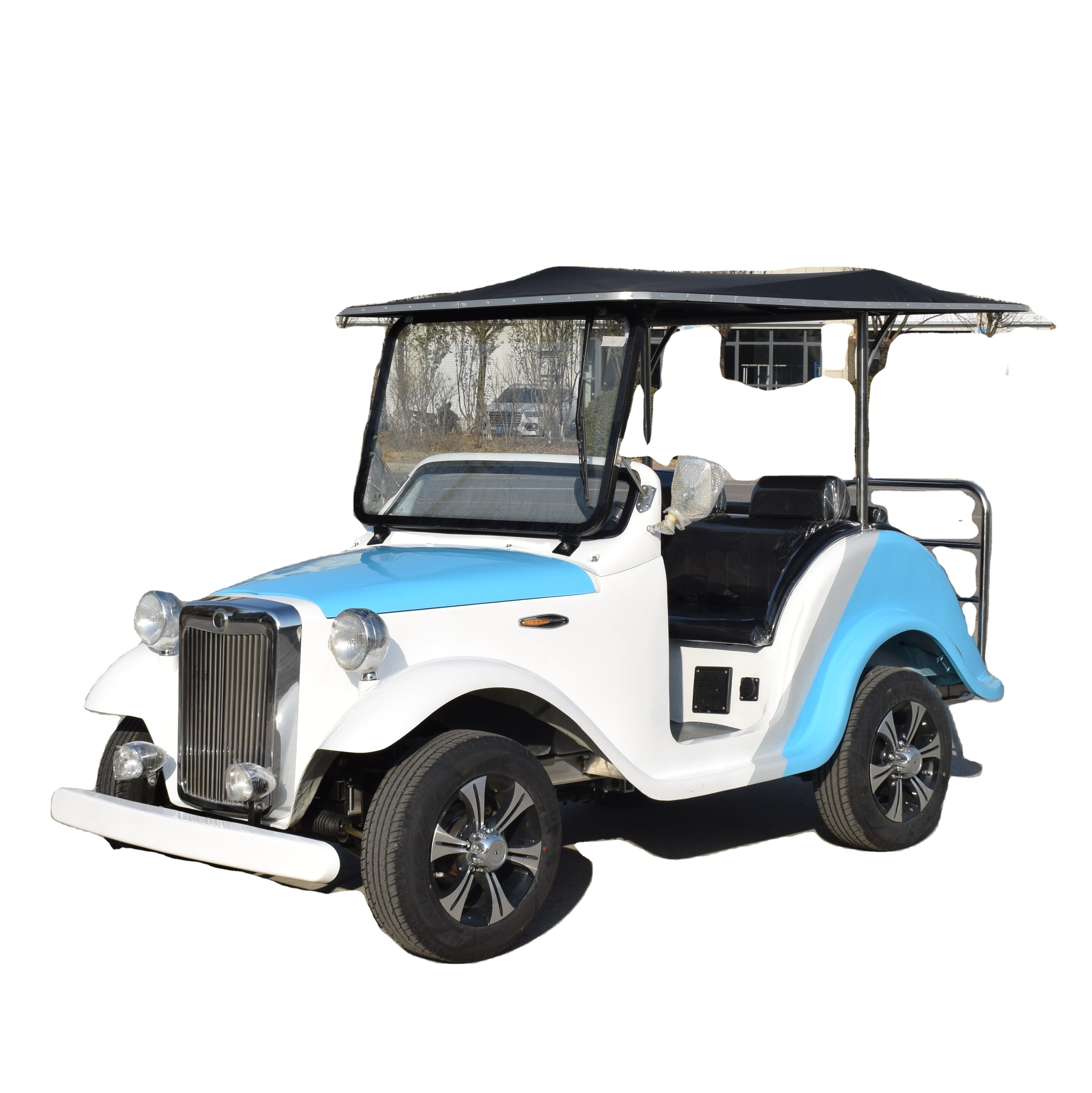 4 Seat Electric Powered Sightseeing Car Low Speed Vintage Classic Car For Sale