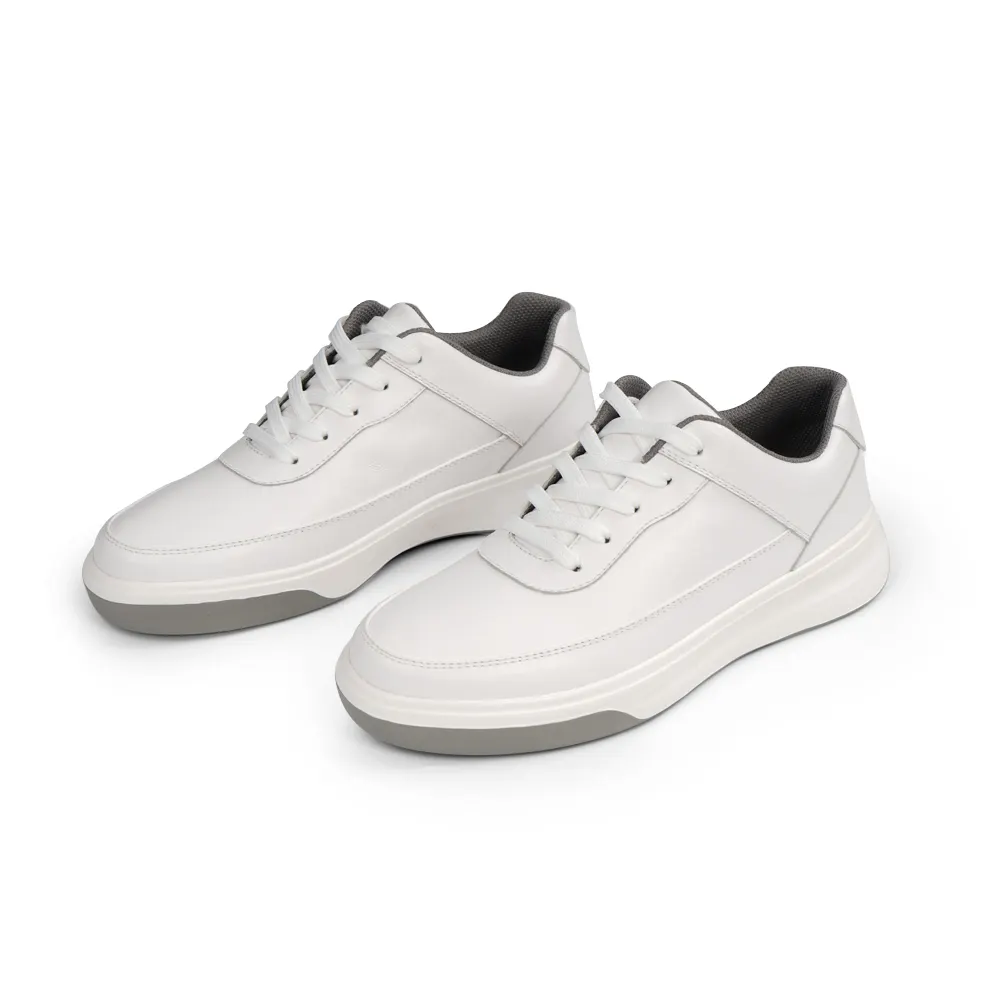 White Men Sneakers Shoe Customized Made Brand Designer White Sneakers Soft Bottom Men Custom Shoe White Casual Shoes