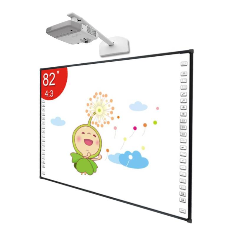 China Factory whiteboard 82 inch portable interactive whiteboard device smart whiteboard with projector
