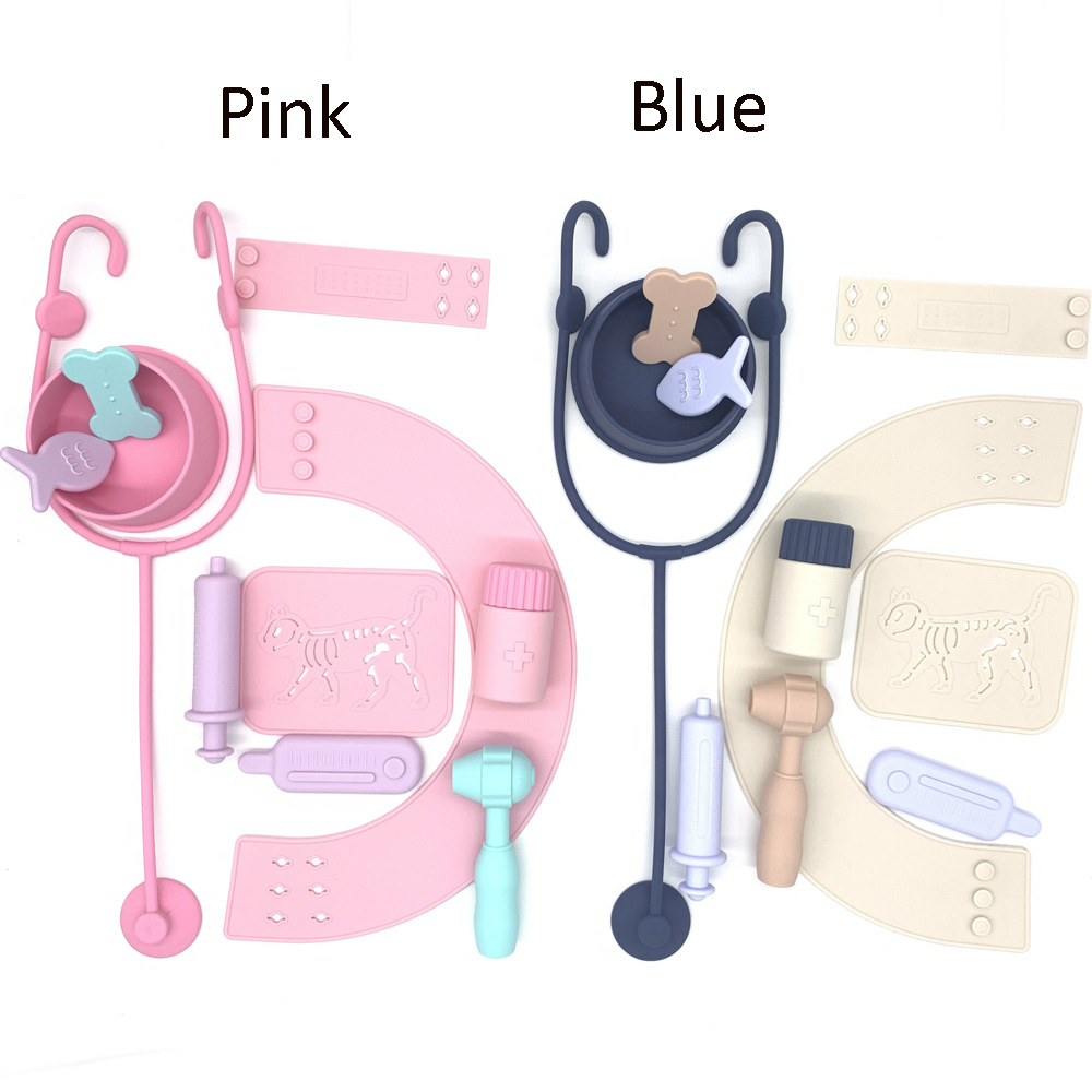 BPA Free Vet Toys Veterinarian Kit Pretend Play Doctor Set Medical Set Games for Kids Toddlers Children