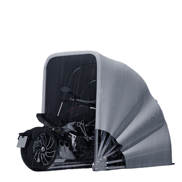 Foldable Motorcycle Shelter Shed Metal Frame Canopy Garage Tent Folding Mobile Motorcycle Tent Portable Garage