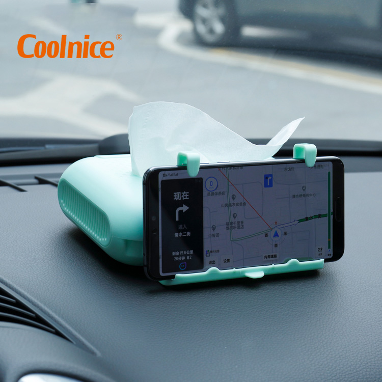New Design Multifunctional Car Tissue Box For Car ABS Paper Tissue Box 4 Color in Stock