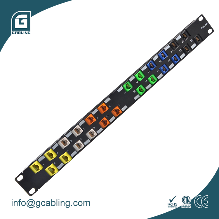 Sunsoont Cat6 24 порта патч-панель 24 порта патч-панель AMP RJ45 Cat6 1U UTP патч-панель кабельный менеджер