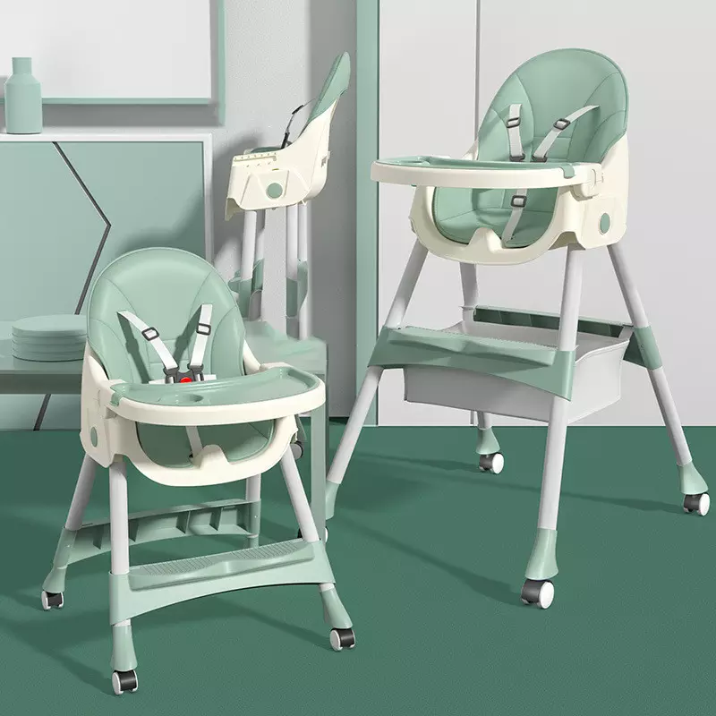 Baby High Chair Portable High Chair Baby Feeding Adjustable Removable Kinderstoel Table Child Dining Chair
