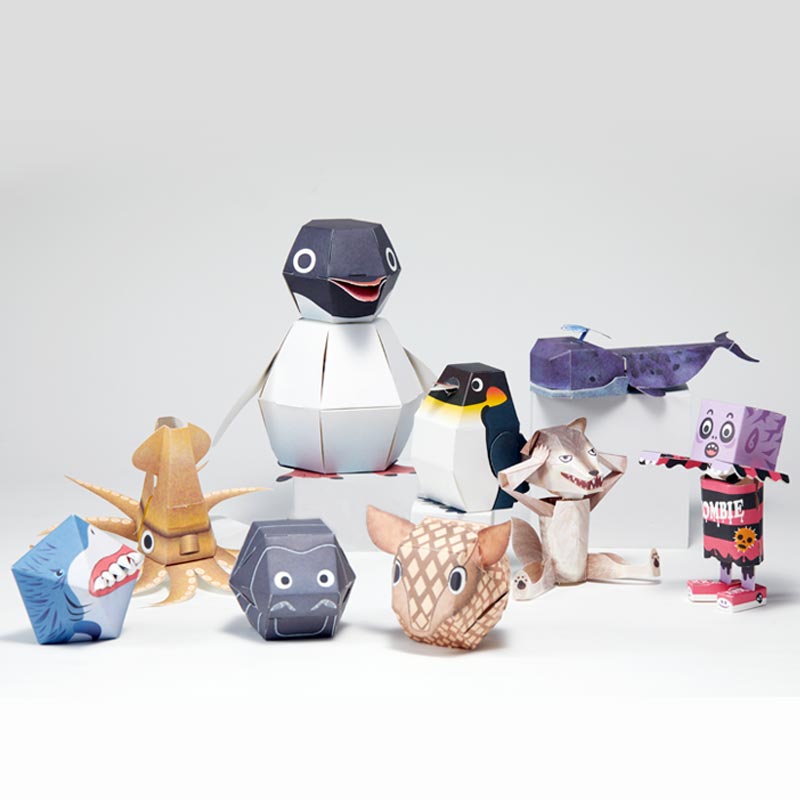 Custom 3d Paper Art Kamikara Diy Toy Craft Manual Folding Paper Puzzle Models