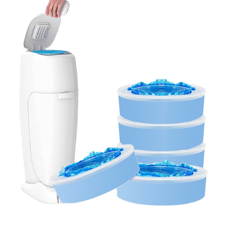 DX 6-Pack 1620 Count Diaper Pail Refill Bag Compatible With Diaper Geni Pails Baby Supplies