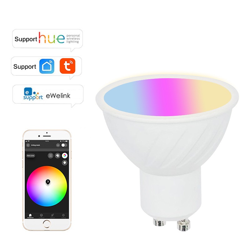 WiFi Milight GU10 RGBW CCT ZigBee светодиодные прожекторы, лампа