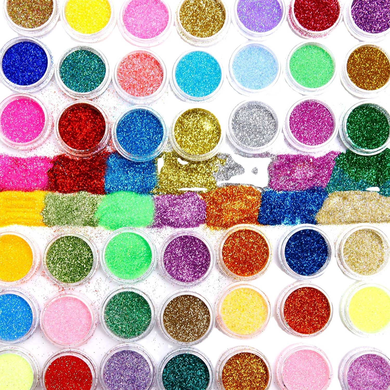 Wholesale Cheap eye shadow glitter powder 10 colors glitter acrylic powder