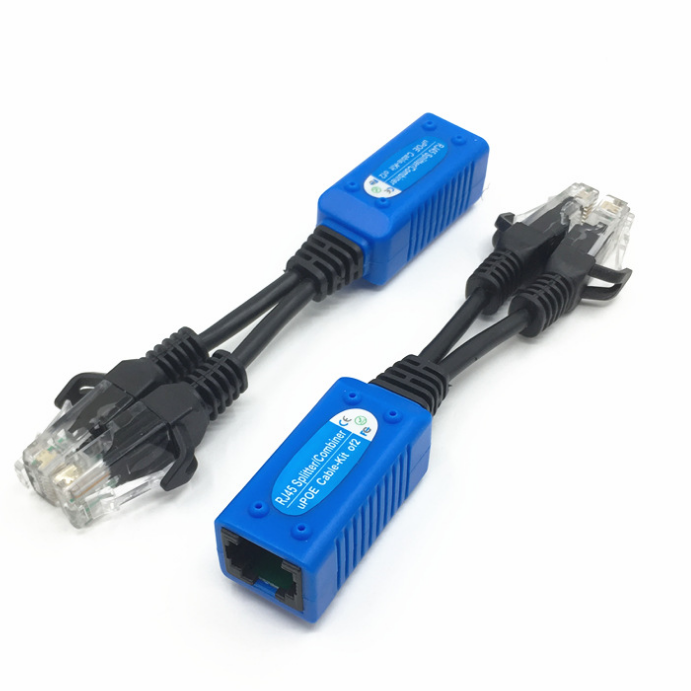 Комбайнер питания RJ45 с портом PoE, 2 шт. в упаковке, ультра 60 Вт PoE W/2x30 Вт PoE + порты