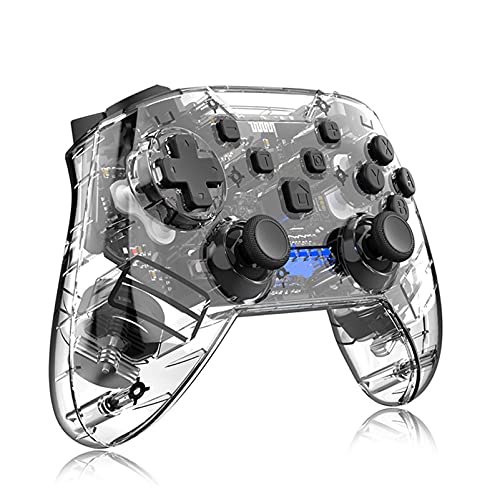 Джойстик NS Switch Pro, беспроводной контроллер с несколькими вибрациями, прозрачный, 6 цветов, в наличии