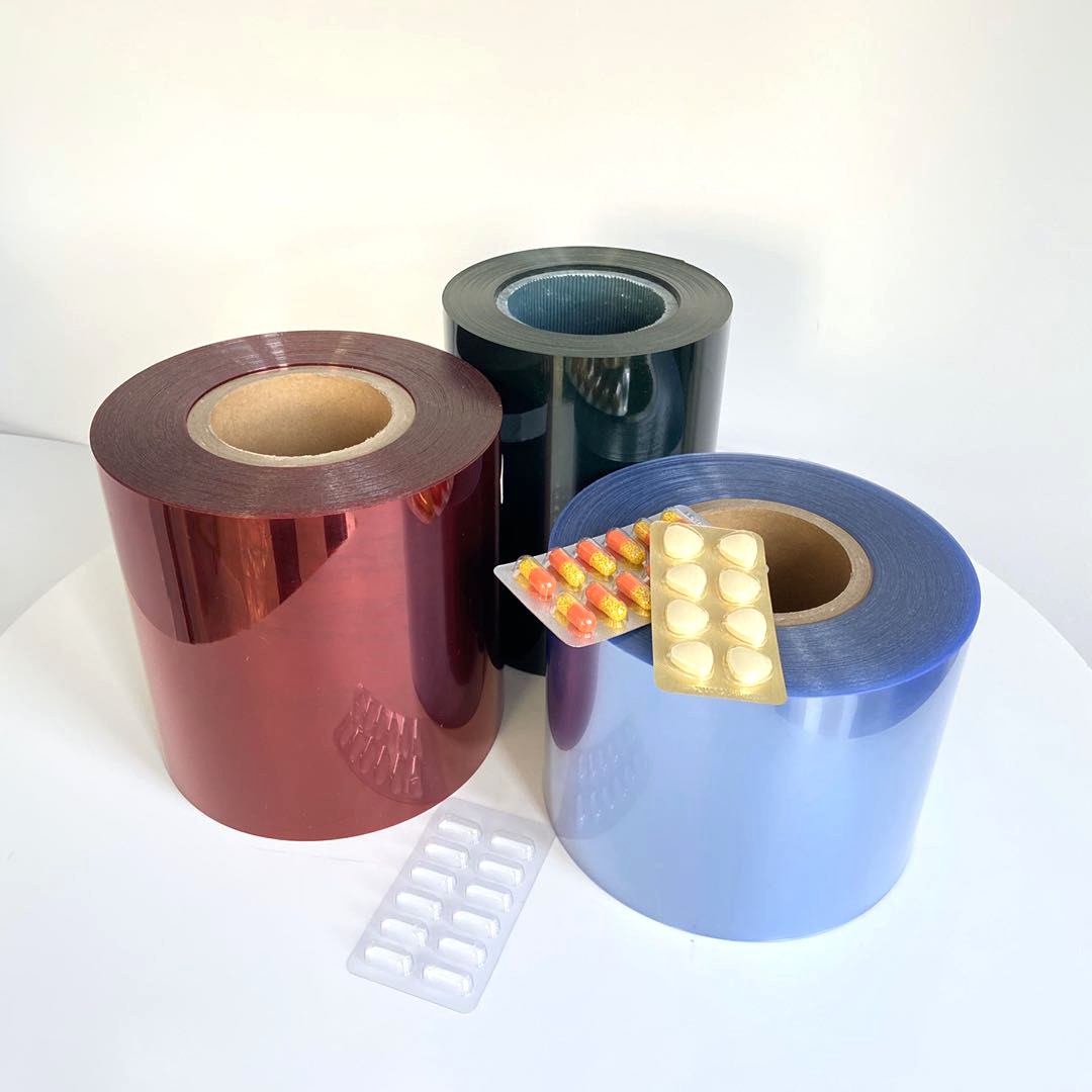 Hard plastic pvc clear sheet film roll for pharma blister packing