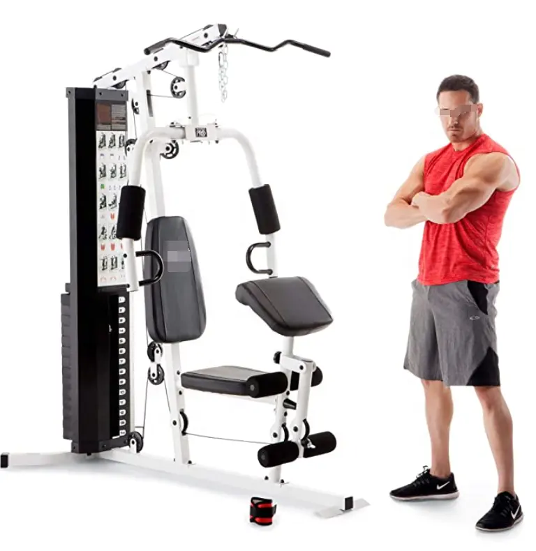 ONESTARSPORTS Home Gym System Workout Station With 75kg Of Resistance Multi Functional Trainer Compact Gym