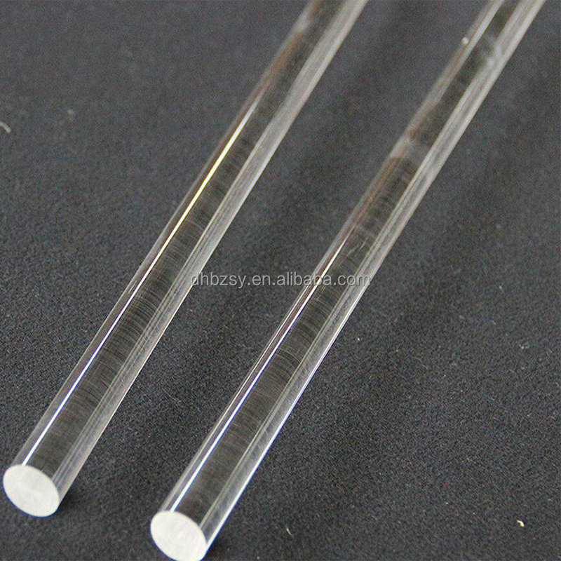 High temperature resistant transparent light guide rod stirring molten quartz glass rod