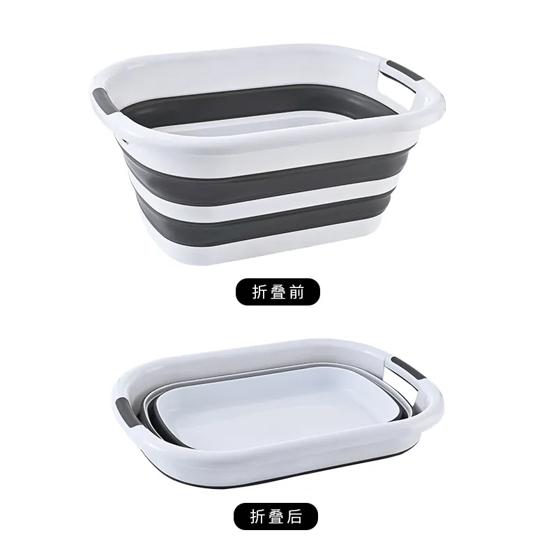 Outdoor Camping Fishing Folding collapsible wash basin folding camping use foldable laundry basket