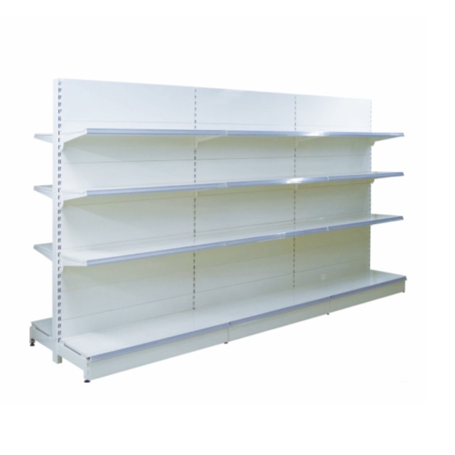 Factory Direct Cold Rolled Steel Supermarket Shelf  Double Side or Single Side Gondola Shelf