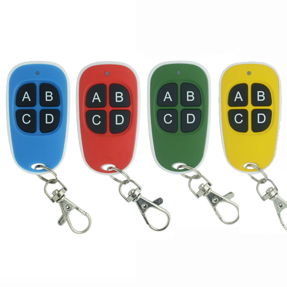 Colorful 315Mhz 433Mhz 4 Keys Garage Door Gate Remote Control Learning Code Copier Cloner Duplicator RF Remote Controller