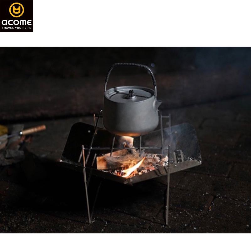 ACOME hot sale bbq table grills charcoal portable stainless steel camping travel picnic tools set