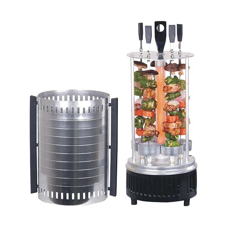 Food Grade Multifunctional Vasion Sc-Kg10 Electric Vertical Bbq Barbecue Grill Machine Outdoor Stainless Steel